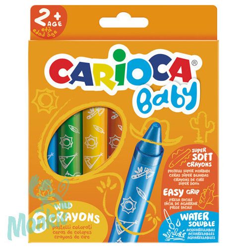 Lemosható extra puha Baby zsírkréta szett 8db - Carioca