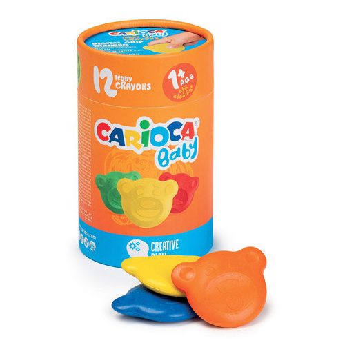 Carioca -  Babby Teddy 12 db-os zsírkréta szett 