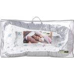 Bubaba babafészek kötött hatású "L" méret- Grey rainbow