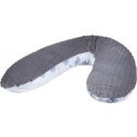 Bubaba szoptatós párna pamutvászon/minky - Grey rainbow