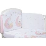 Bubaba 6 részes ágynemű szett -Rózsaszín alvó macis