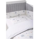 Bubaba 6 részes ágynemű szett -Kötött hatású szürke szivárványos