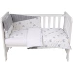 Bubaba 6 részes ágynemű szett -Kötött hatású szürke szivárványos