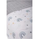 Bubaba 6 részes ágynemű szett -Kötött hatású szürke szivárványos