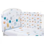 Bubaba 6 részes ágynemű szett -Kék karcolt állatos