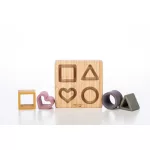 Apollo free2play szilikon/fa formaillesztő- Színes geometriai formák