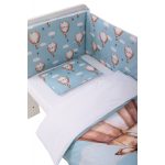 Bubaba 6 részes ágynemű szett- Flying bunny blue