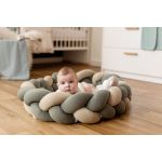 Bubaba fonott babafészek 3in1- Green hearts