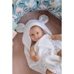 Bubaba kapucnis törölköző fülekkel 75x75 cm- Fehér