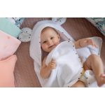 Bubaba kapucnis törölköző fülekkel 75x75 cm- Fehér