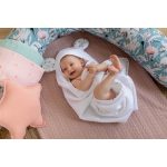 Bubaba kapucnis törölköző fülekkel 75x75 cm- Fehér