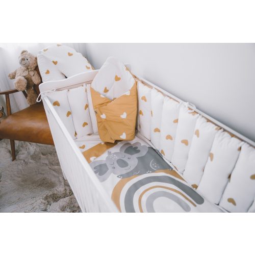 Bubaba 6 részes ágynemű szett- Yellow hearts