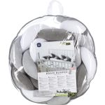 Bubaba fonott fejvédő, rácsvédő 235x15 cm- Grey/white