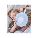 Rabbit&Friends nyuszis éjjeli lámpa ébresztőórával - kék