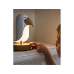 Rabbit&Friends tukán éjjeli lámpa hangszóróval fehér