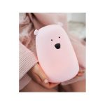 Rabbit&Friends Mackó szilikon lámpa nagy távirányítóval- rózsaszín