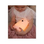 Rabbit&Friends Mackó szilikon lámpa nagy távirányítóval- rózsaszín