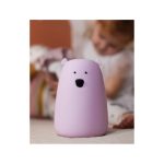 Rabbit&Friends Mackó szilikon lámpa nagy- levendula