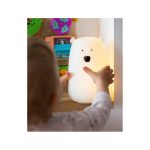Rabbit&Friends Mackó szilikon lámpa nagy- fehér