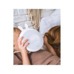 Rabbit&Friends nyuszis éjjeli lámpa ébresztőórával - fehér