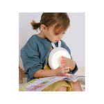 Rabbit&Friends nyuszis éjjeli lámpa ébresztőórával - fehér