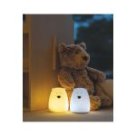 Rabbit&Friends Mini Mackó szilikon lámpa 2db - fehér/kék