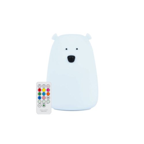 Rabbit&Friends Mackó szilikon lámpa nagy távirányítóval- kék felhő