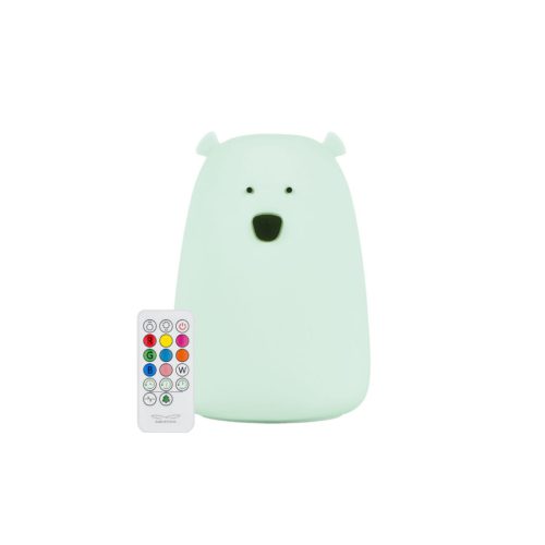 Rabbit&Friends Mackó szilikon lámpa nagy távirányítóval- menta