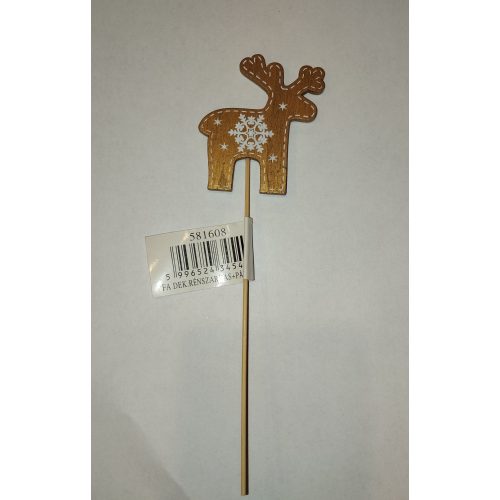 Karácsonyi Dekoráció Karácsonyi dekoráció (arany rénszarvas pálcikán)