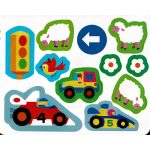 Táskás kifestő matricákkal - Autók