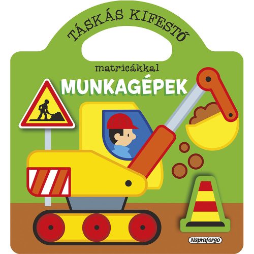 Táskás kifestő matricákkal - Munkagépek