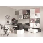 VOX Young Users fém előlap 2 ajtós gardróbszekrényhez - Light grey