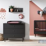 VOX Cute Fekete pelenkázó toldalék komódra