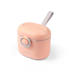   BabyOno tápszertartó doboz hordozható, kanállal rózsaszín 1544