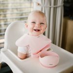 BabyOno elõke szilikon állítható rózsaszín 1639/02