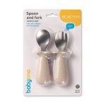 BabyOno evõeszköz-készlet rozsdamentes acél bézs 1665/03