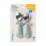 BabyOno evõeszköz-készlet rozsdamentes acél zöld 1665/04