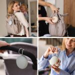 BabyOno cumitartó tok 2 cuminak szilikon cipzárral bézs 1569/03