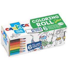   Dzsungel mini színező henger - 6 db mini színes ceruzával - Carioca
