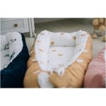 Bubaba babafészek pamut "L" méret- Yellow hearts