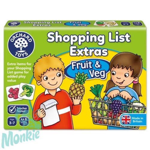 Bevásárlólista: Gyümölcsök, zöldségek kiegészítő (Shopping List Extras: Fruit&Veg) ORCHARD TOYS OR90