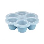 Béaba Szilikon multifunkciós bébiétel tároló - 6 x 90 ml - Viharkék -