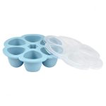 Béaba Szilikon multifunkciós bébiétel tároló - 6 x 90 ml - Viharkék -