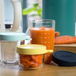 Béaba Üveg tároló doboz szett 3 db - 150 ml Sárga - 250 ml Világoskék - 400 ml Sötétkék -