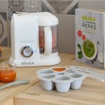 Béaba Szilikon multifunkciós bébiétel tároló - 6 x 90 ml - Halvány köd -