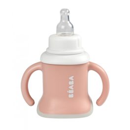   Béaba 3 az 1-ben Evolutive Tanulópohár - Sötét rózsaszín