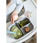 Béaba Szilikon étkező szett - 2 db - Szürke