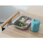 Béaba Szilikon tanuló készlet + pohár - Kék