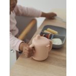 Béaba Szilikon tanuló készlet + pohár - Rózsaszín