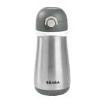 Béaba Rozsdamentes Acél Palack + Fogantyú - 350 ml - Sötétszürke -